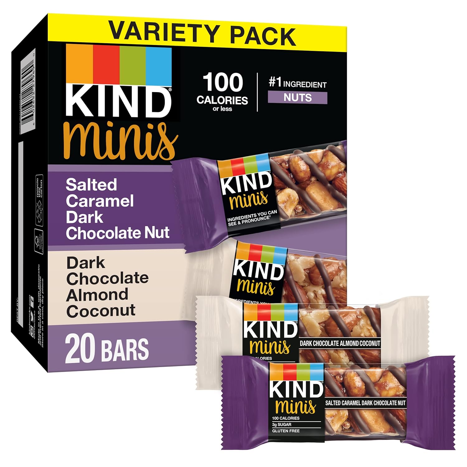 KIND Bar Minis Variety Pack: Salted Caramel & Dark Chocolate
