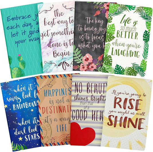 Inspirational 5x8 Notebooks - 8 Pack