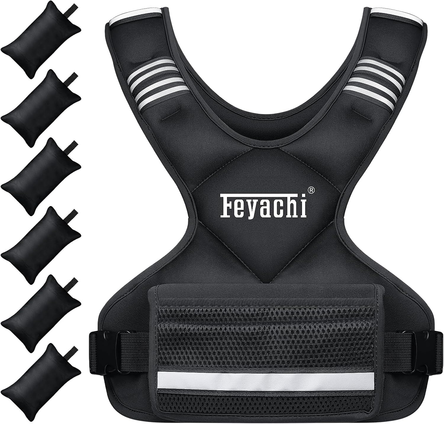 Feyachi Adjustable Weighted Vest for Enhanced Workout Performance