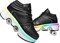 Double-Row Deform Wheel Skating Shoes for Women - 2 in 1 Hidden Wheels