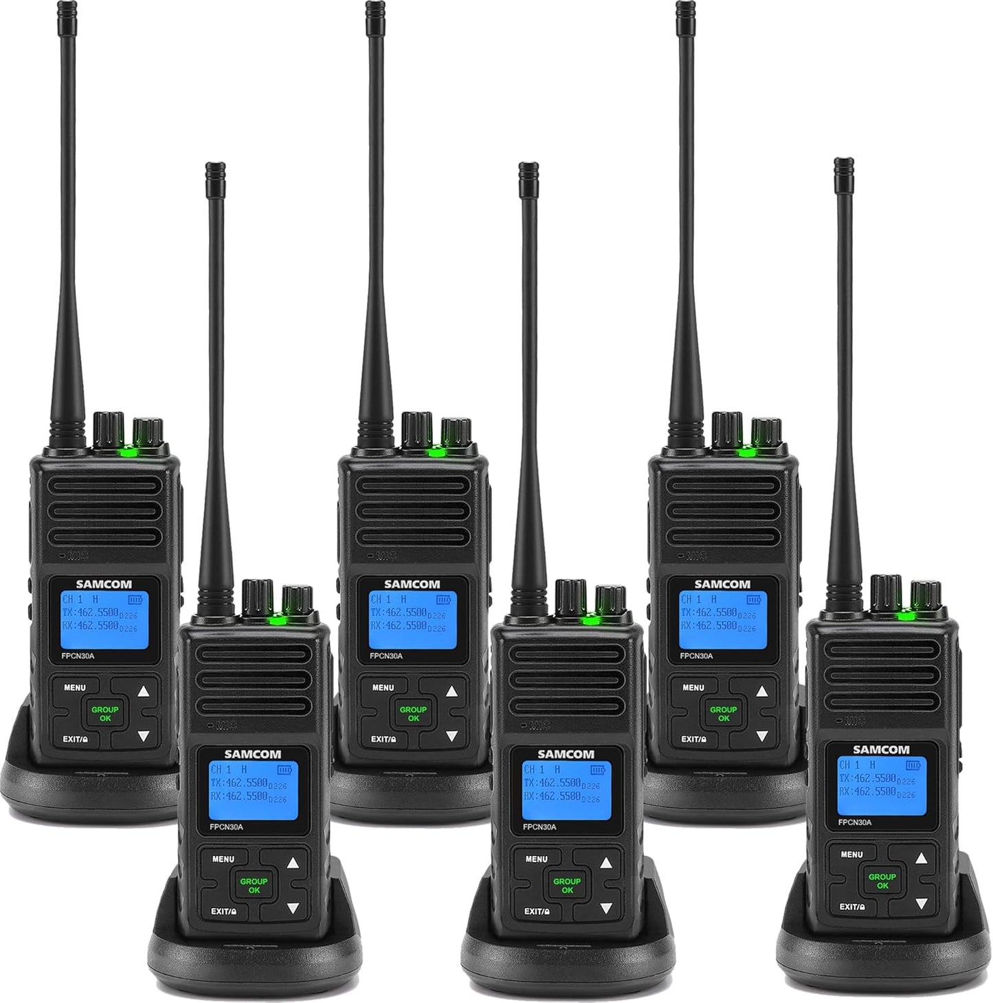 SAMCOM FPCN30A 5 Watt 2 Way Radio Walkie Talkie Long Range