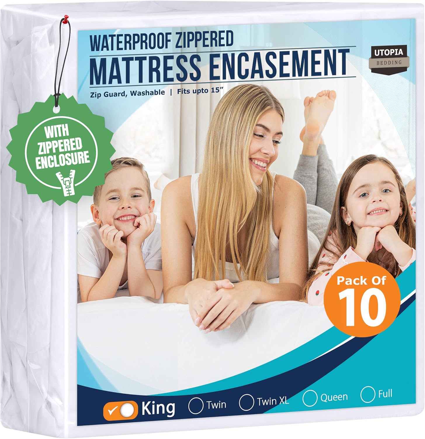 Utopia Bedding Waterproof Mattress Protector for King Size Beds