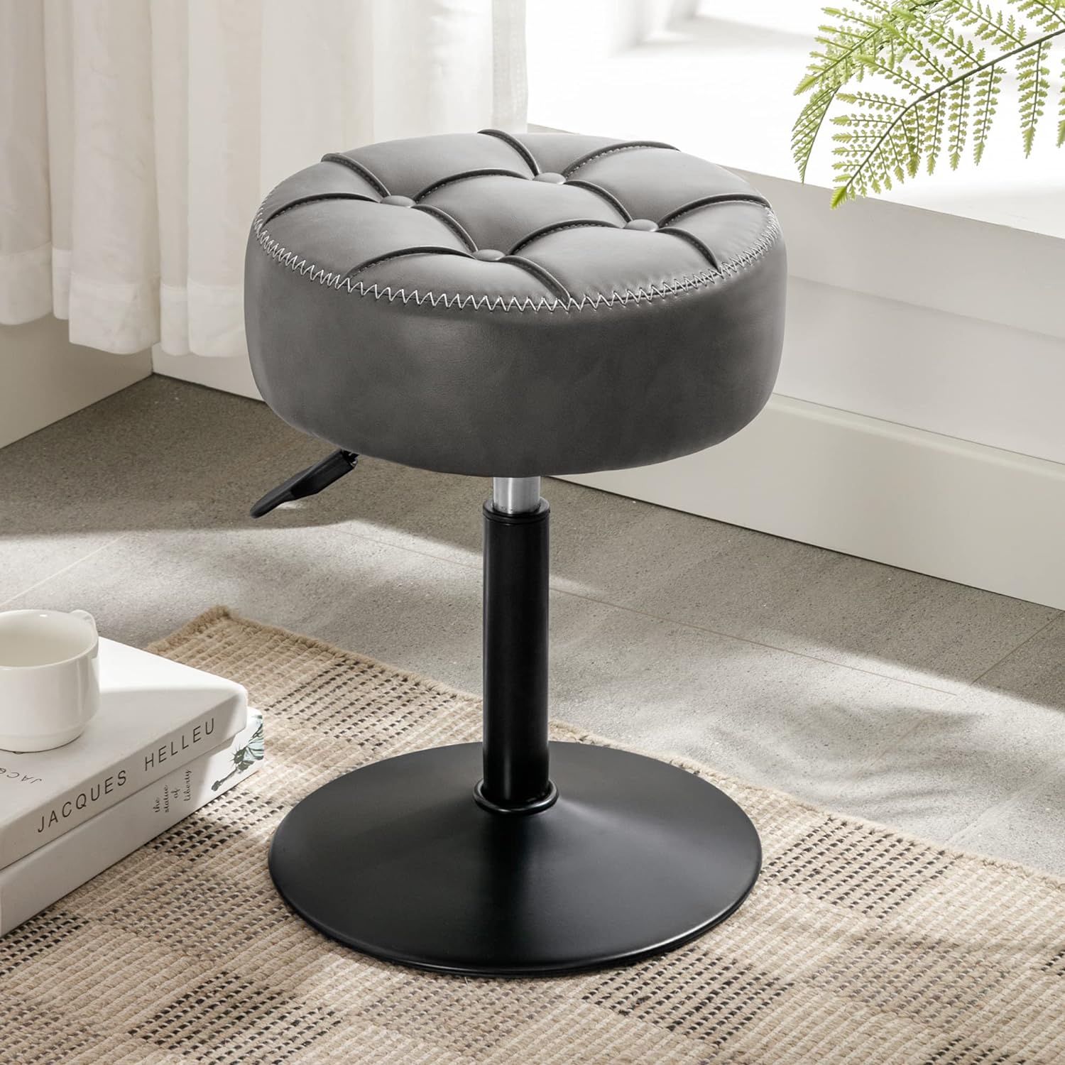 LUE BONA Adjustable Vanity Stool for Makeup Room and Living Room