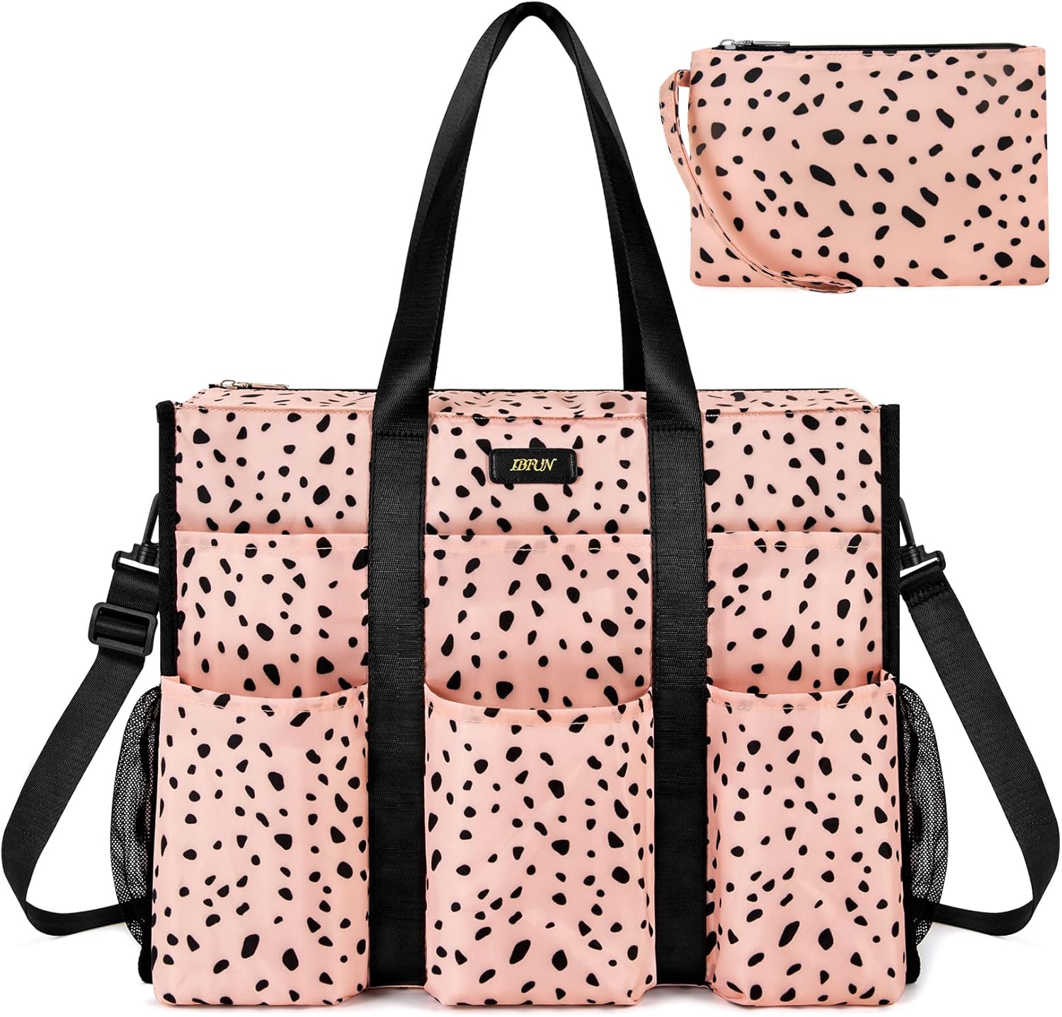 IBFUN Utility Tote Bag with 14/24 Pockets for Teachers and Work
