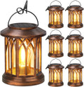 WdtPro Solar Lanterns Outdoor Hanging 6 Pack for Garden Decor