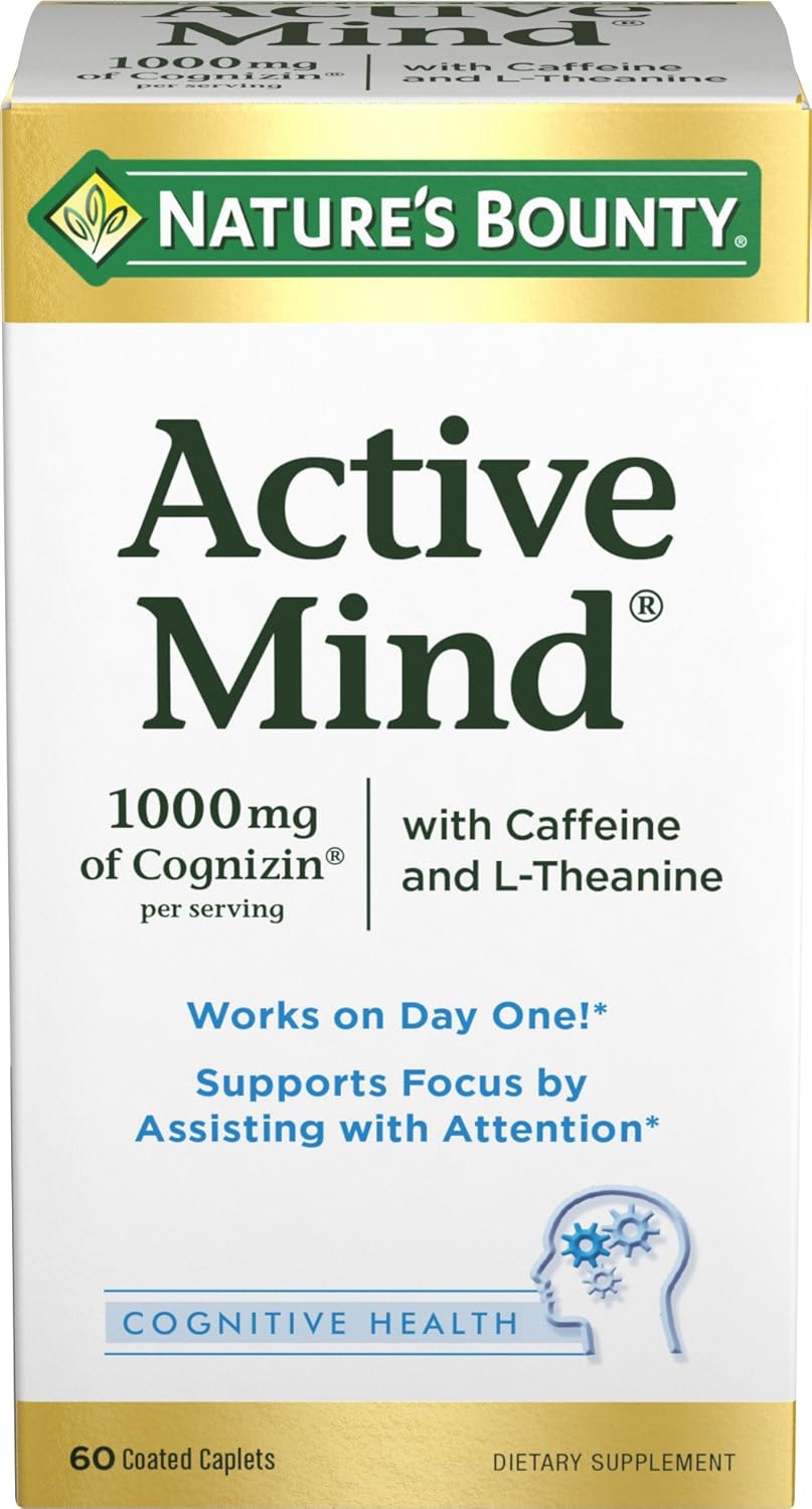Nature's Bounty Active Mind Supplement for Focus and Clarity