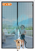 MAGZO Magnetic Screen Door for 62 x 80 Inch Door Sizes