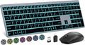 Full Size Wireless Keyboard And Mouse Combo with Backlit - Quiet