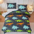 Dinosaur Bedding Set Twin Size Kids Comforter Set - Cute, Soft
