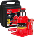 Big Red Hydraulic Bottle Jack 20 Ton - Stable Heavy Lifting