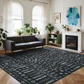 Washable Rugs 8x10 Area Rug for Living Room - Soft Low Pile Vintage