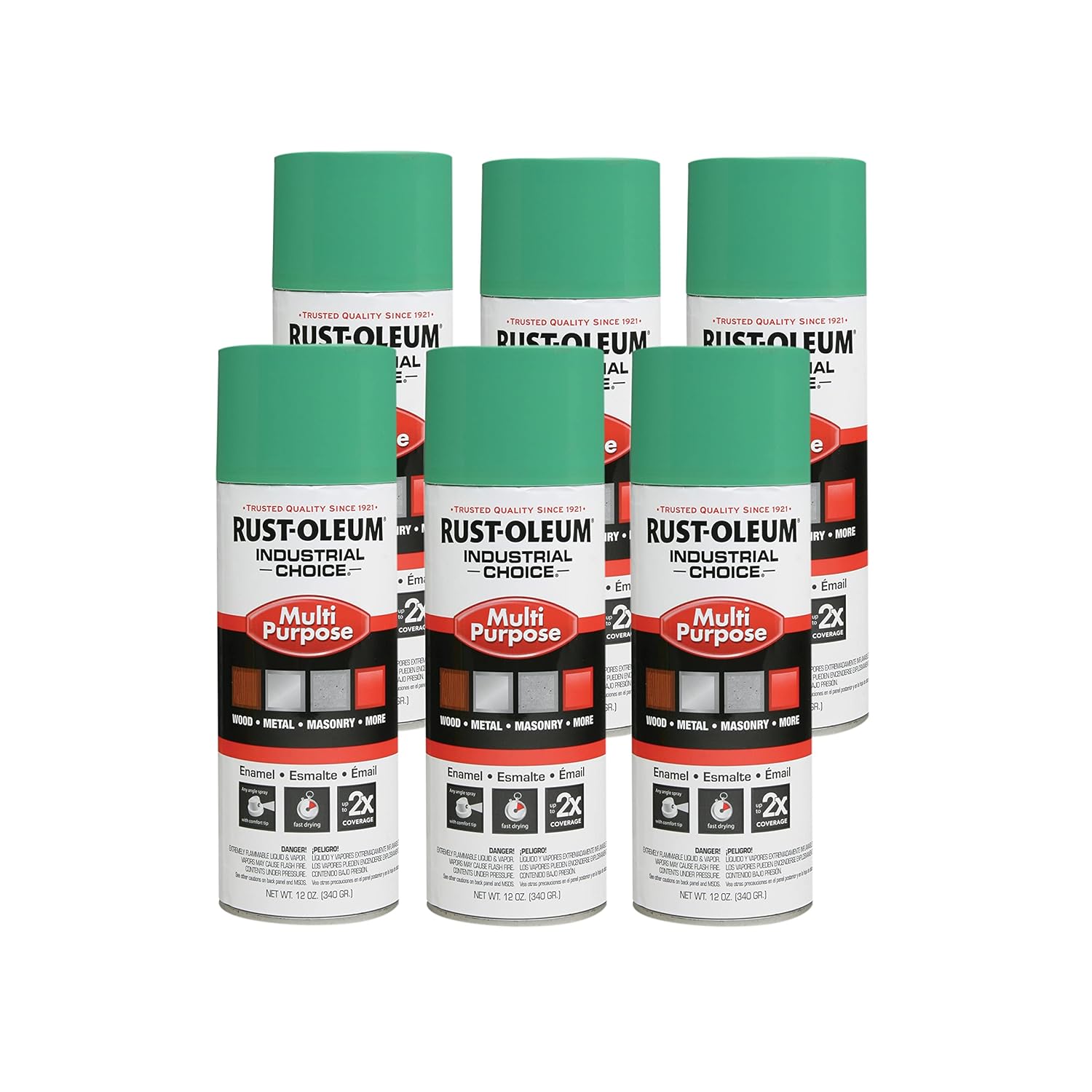 Rust-Oleum Multi-Purpose Spray Paint for Industrial Use 6 Pack