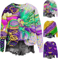 Comfy Mardi Gras Sweatshirt - Trendy 2025 Style