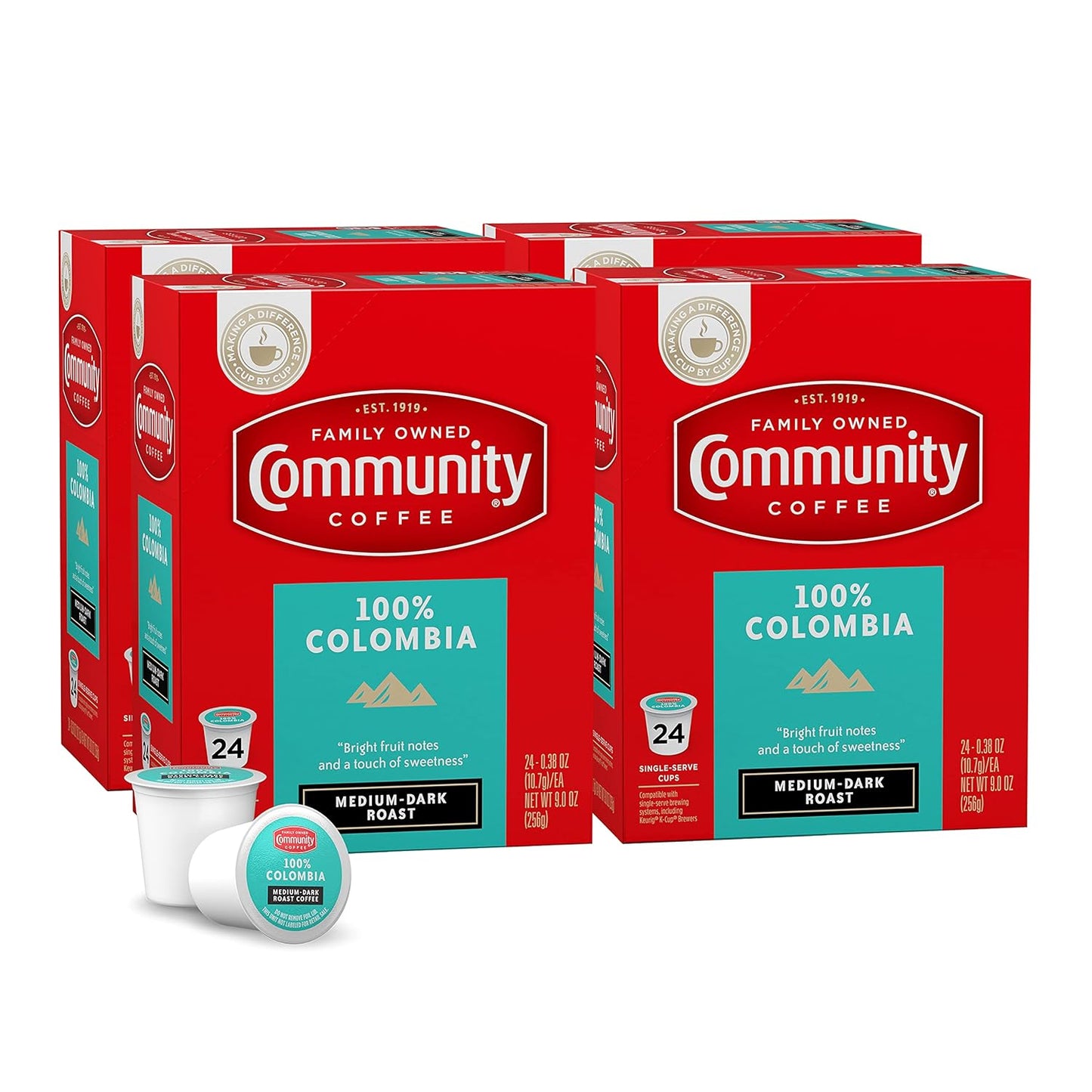 Community Coffee 100% Colombia Pods for Keurig 2.0 Brewers