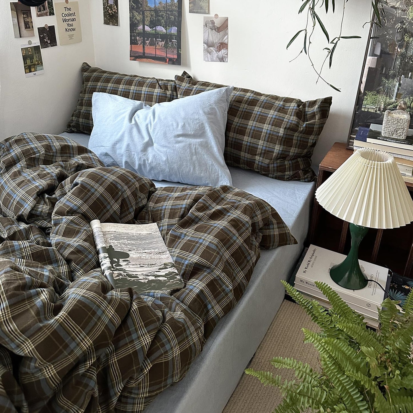 Vintage Buffalo Plaid Duvet Cover Set for Cozy Bedrooms