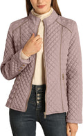 Bellivera Women's Stand Collar Quilted Puffer Jacket - Lightweight is