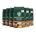 Starbucks Whole Bean Coffee Breakfast Blend, Medium Roast - 6 Bags