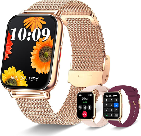 Iaret Women's Smart Watch: Answer Calls, 100 Sports Modes