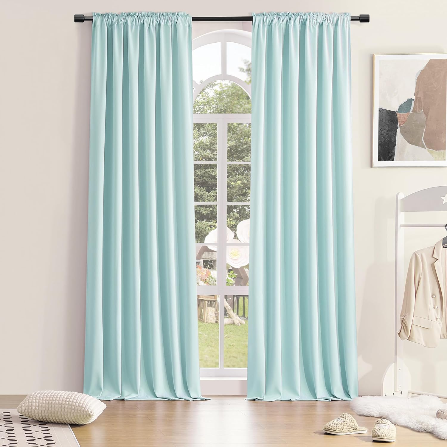 DONREN Blackout Curtain Panels for Bedroom - Thermal Insulated Drapes
