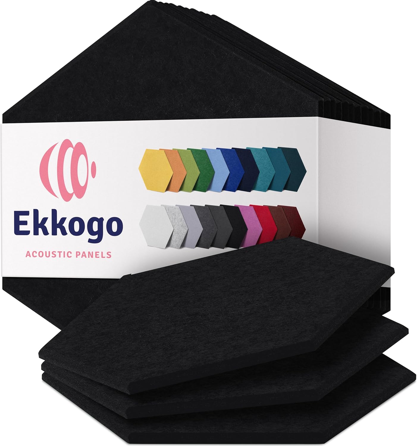 Acoustic Panels 12-Pack for Superior Sound Quality and Style