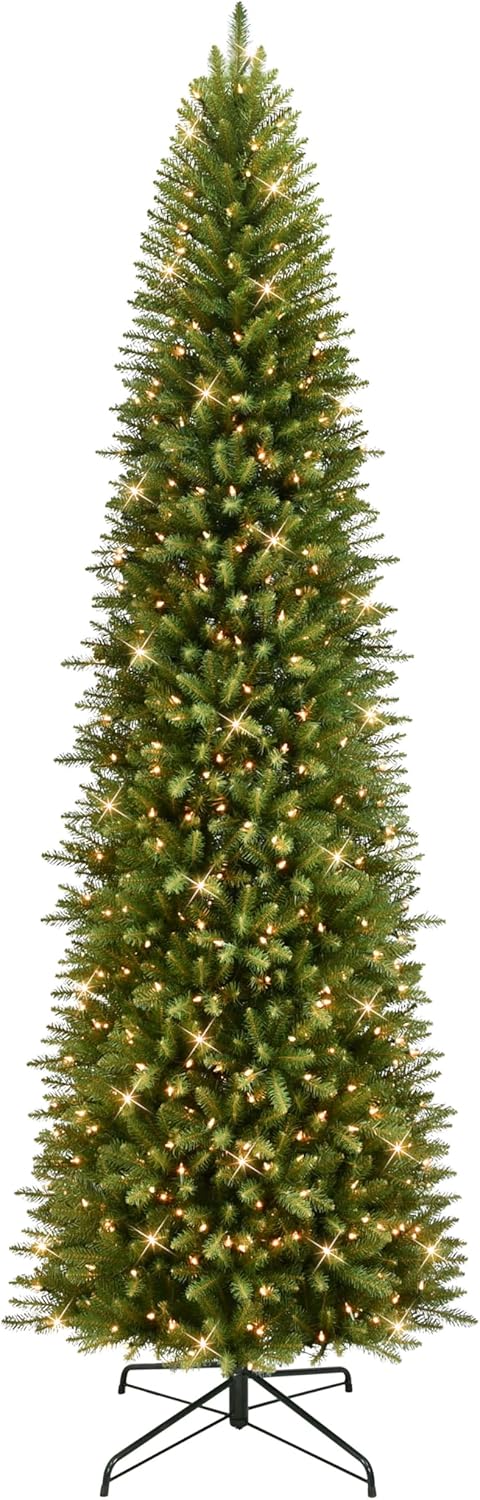 9ft Pre-Lit Slim Fraser Fir Christmas Tree with 550 Lights