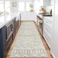 KUTA Moroccan Boho Runner Rug 2.6x10 ft - Soft Non-Slip Hallway Runner