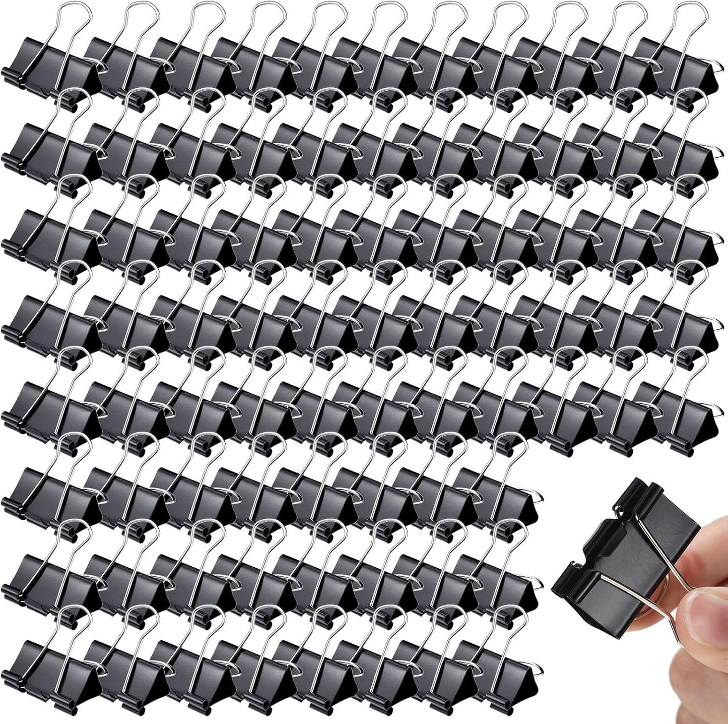 Yexiya 300 Pcs Medium Binder Clips for Office and School Use