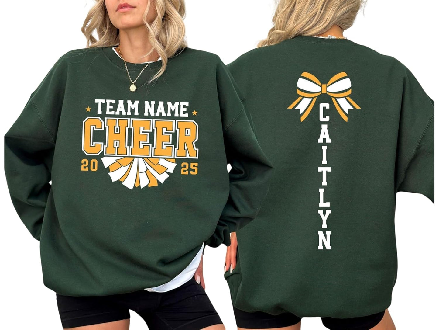 Personalized Cheer Team Sweatshirt - Handmade Perfection