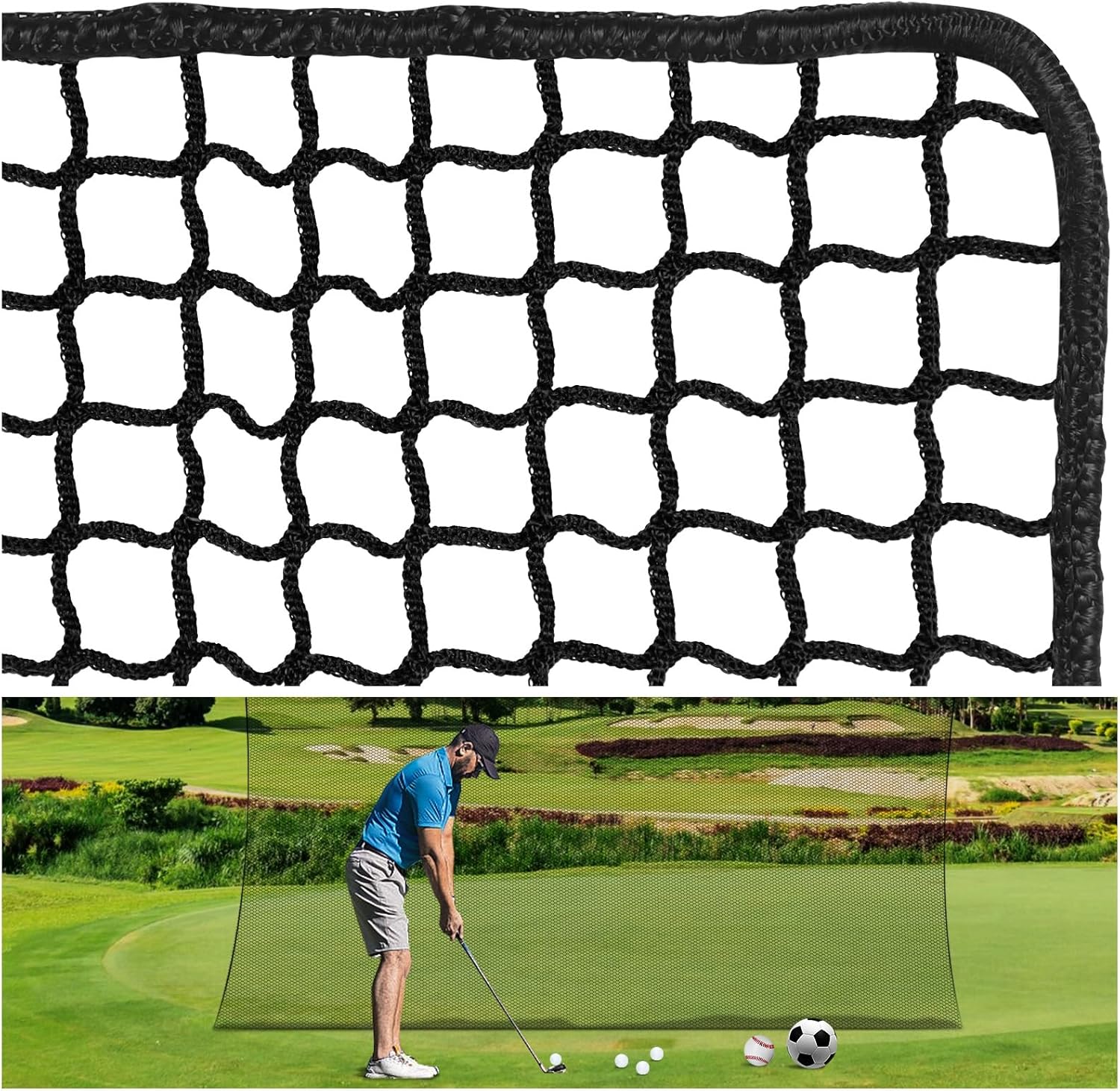 DZLION Heavy Duty Golf Practice Net - Improve Your Swing Anywhere!