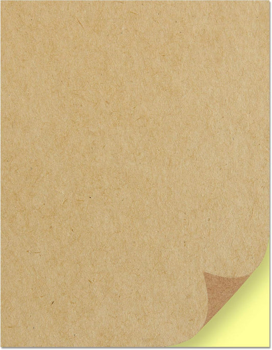 TownStix Kraft Sticker Paper Labels - 30 Sheets, Letter Size!