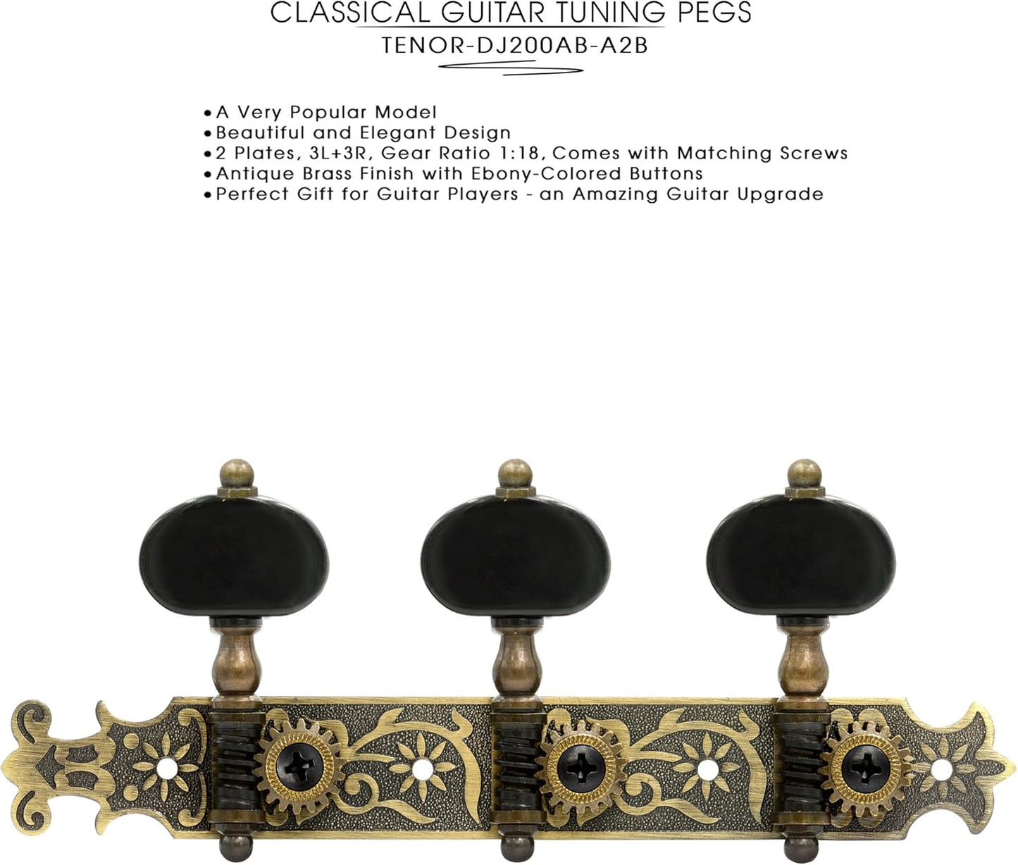 DJ200AB-A2B Tenor Classical Guitar Tuners for Precise Tuning