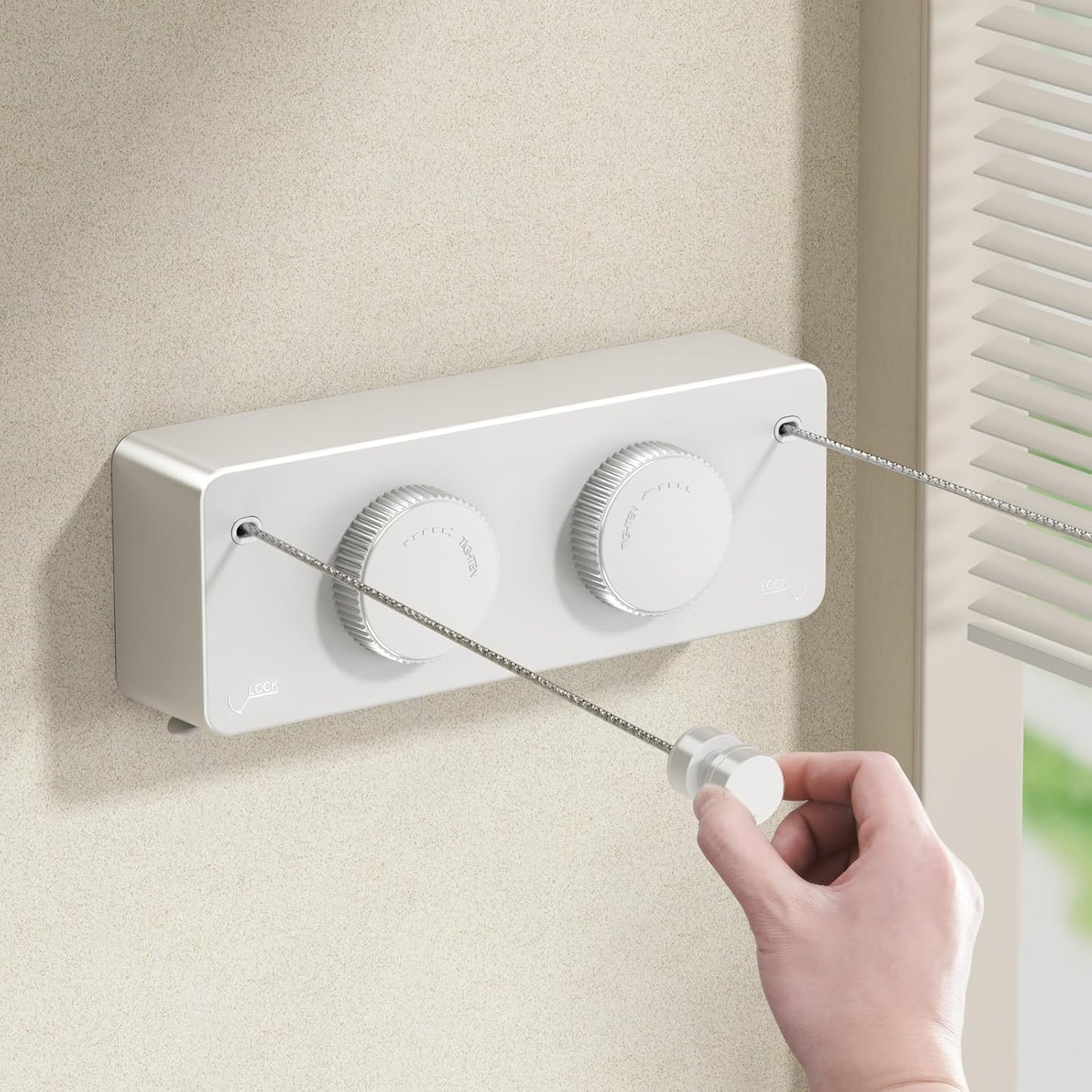 Retractable Twin Clothesline Indoor for Heavy Duty Laundry Needs