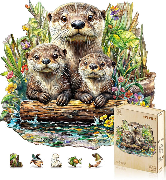 Jigfoxy Wooden Puzzles for Adults - Unique Animal Shape Fun