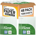 Graph Paper Loose Leaf 4x4 Squares Per Inch Quad Ruled - Bulk Pack