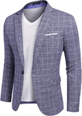 COOFANDY Men's Slim Fit One Button Blazer - Versatile Lightweight