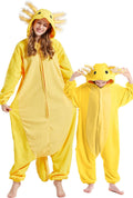 DELEY Unisex Axolotl Onesie Pajamas - Cozy Animal One (Style QMRD)