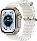 Renewed Apple Watch Ultra Titanium: GPS + Cellular, White Ocean Band