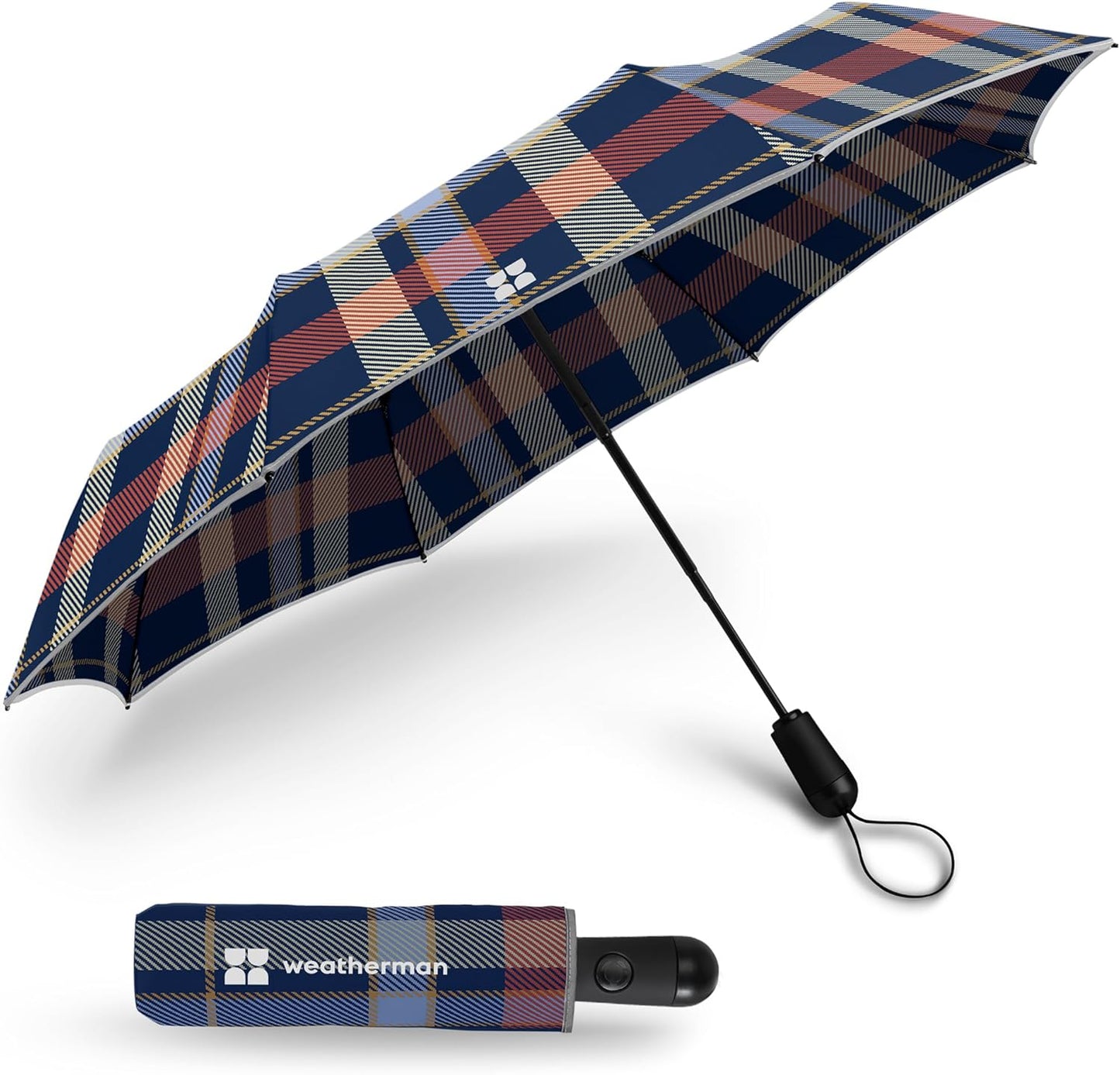 Weatherman Compact Mini Umbrella - Windproof Travel Umbrella