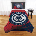 Los Angeles Clippers Comforter Set Full/Queen & Twin - Soft Team
