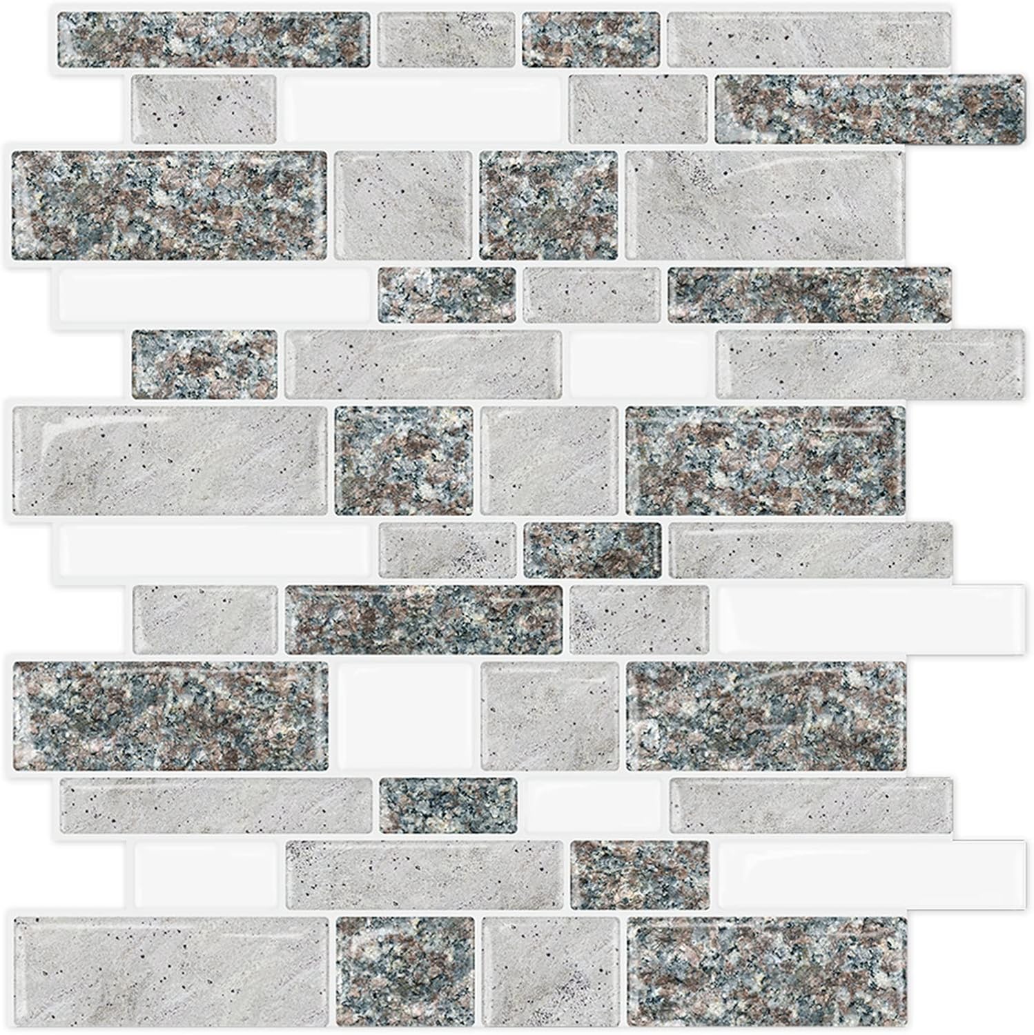 STICKGOO 10-Sheet Peel and Stick Backsplash for Kitchen