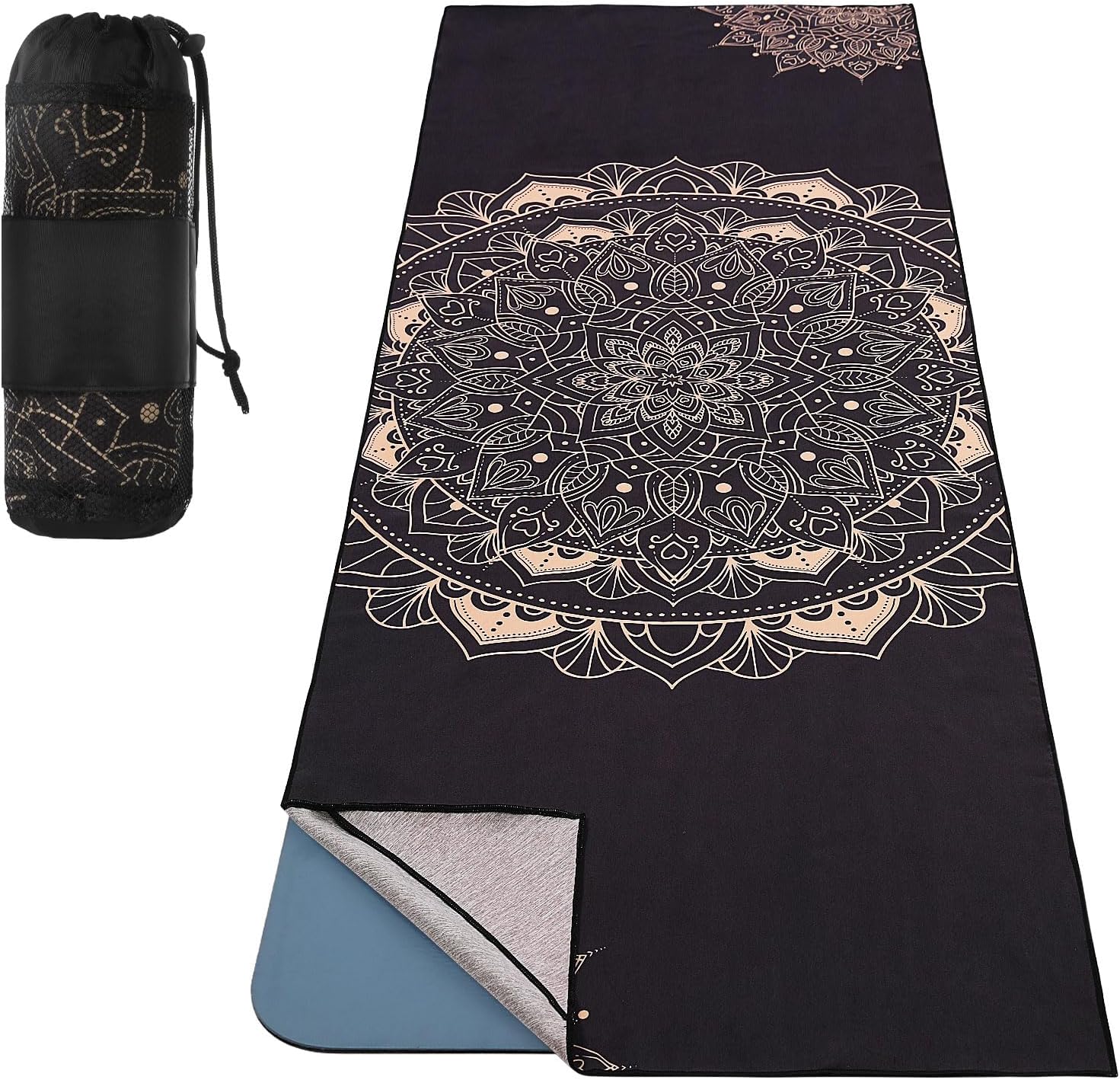 MoKo Non-Slip Yoga Towel - Quick Dry with Corner Pocket