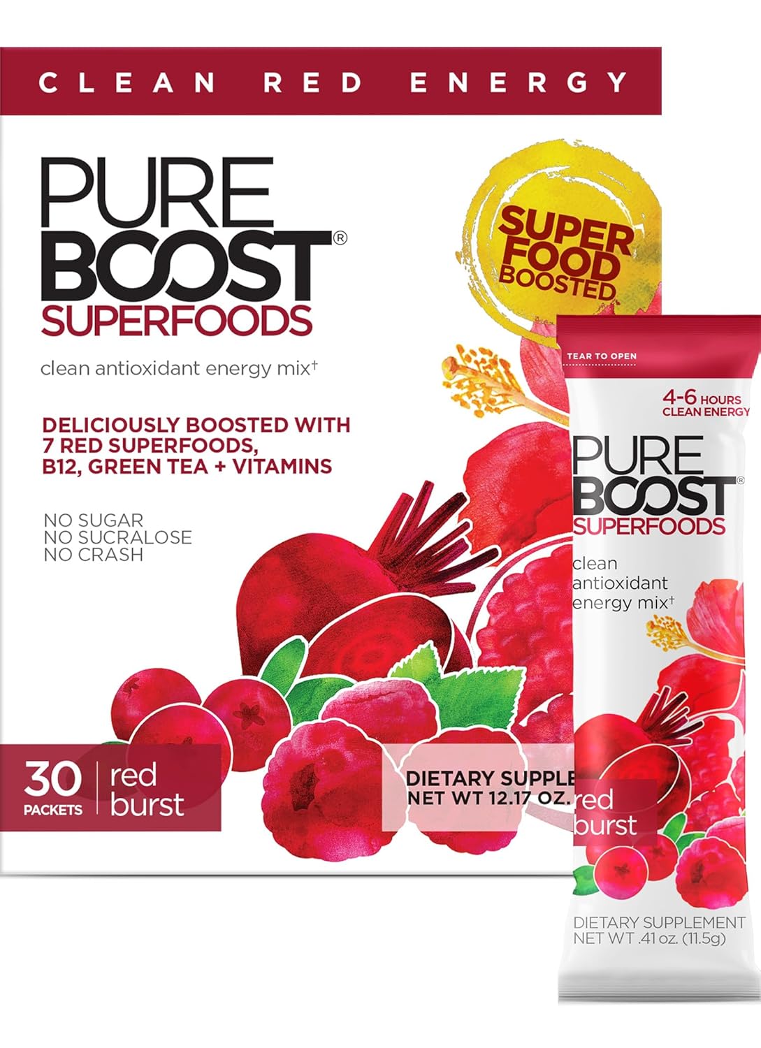 Pureboost Superfoods Clean Energy Booster for Refreshing Energy