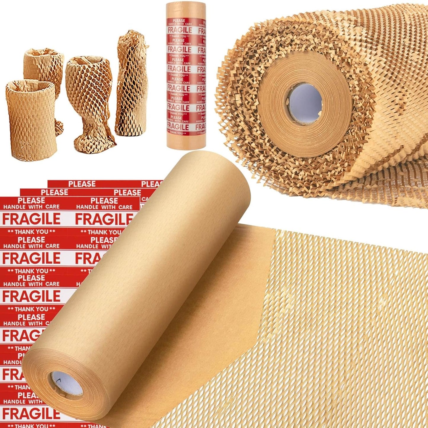 Honeycomb Packing Paper Roll for Eco-Friendly Moving Supplies