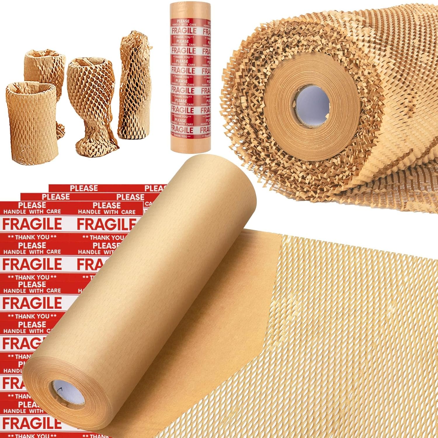 Honeycomb Packing Paper Roll for Eco-Friendly Moving Supplies