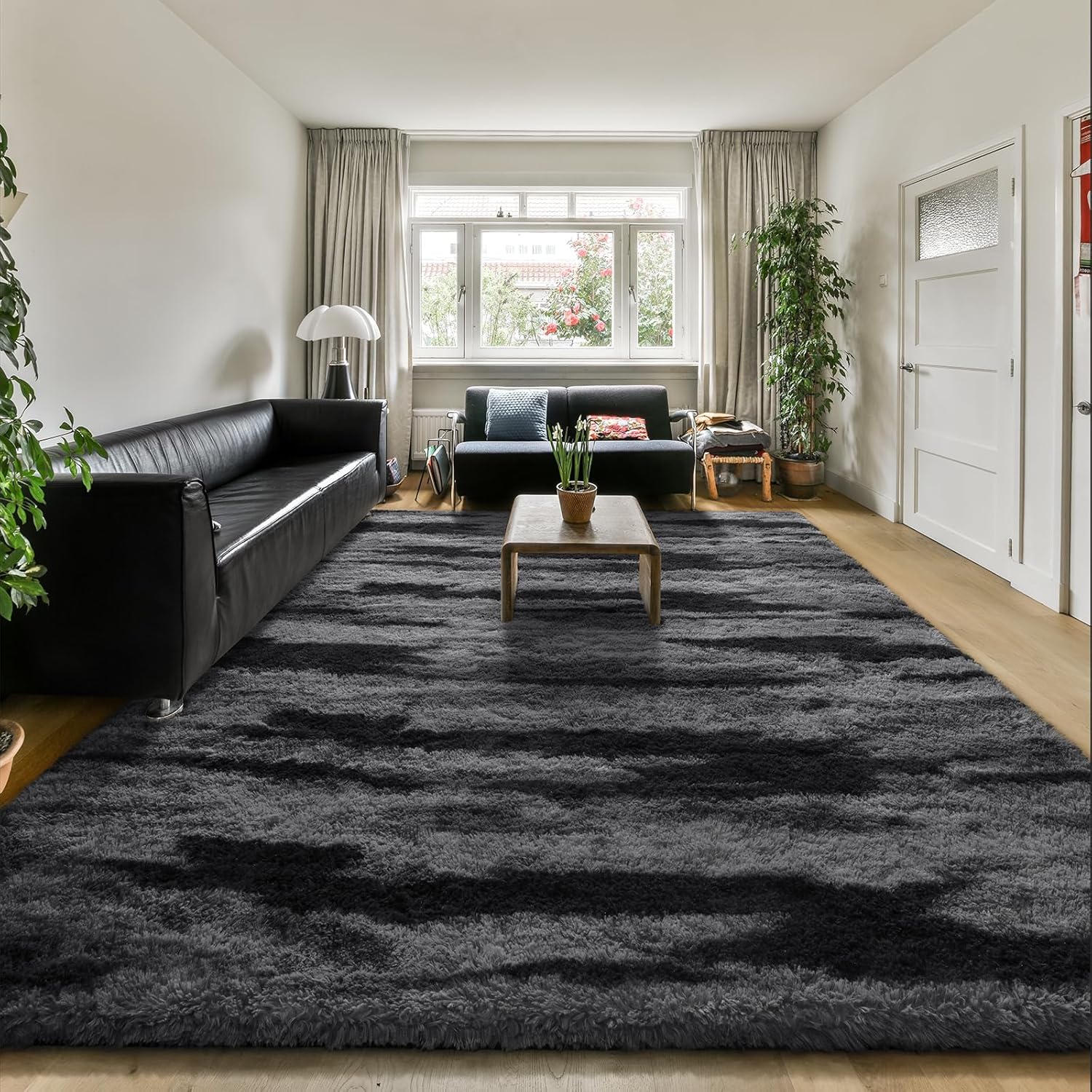 HOMORE 5x8 Area Rug for Living Room, Soft Fluffy Shaggy Rug
