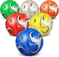 Deekin 6 Pcs Soccer Ball with Pump - Training Set for Kids & Adults