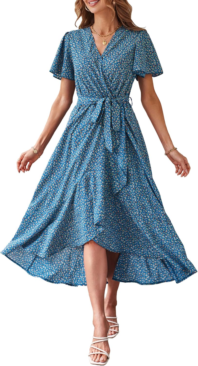 PRETTYGARDEN Women's Summer Floral Boho Maxi Dress for All Occasions