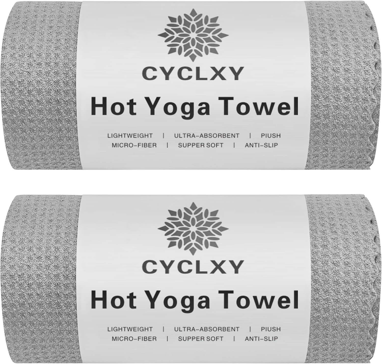 Non-Slip Hot Yoga Towels - 2 Pack