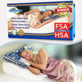 Sleepnitez 8 in Bed Wedge Pillow for Sleeping - Memory Foam Comfort