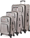 SwissGear Sion Softside Expandable Roller Luggage 3-Piece Set - Pewter